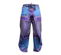 SHOPOHOLIC FASHION Multicoloured Hippie Wrap Trousers,Eye Catching Boho Hippy Pants (8)