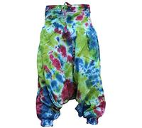SHOPOHOLIC FASHION Tie Dye Colorful Hippy Boho Loose Fit Baggy Harem Pants