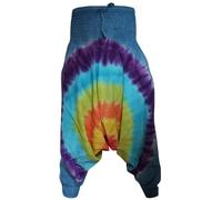 SHOPOHOLIC FASHION Tie Dye Colorful Hippy Boho Loose Fit Baggy Harem Pants