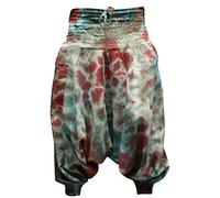 SHOPOHOLIC FASHION Tie Dye Colorful Hippy Boho Loose Fit Baggy Harem Pants