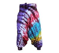 SHOPOHOLIC FASHION Tie Dye Colorful Hippy Boho Loose Fit Baggy Harem Pants