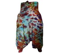 SHOPOHOLIC FASHION Tie Dye Womens Harem Pants, Colourful Yoga Boho Baggy Trousers Hippie Clothes, Marble