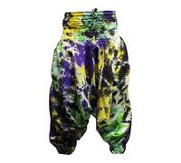 SHOPOHOLIC FASHION Tie Dye Womens Harem Pants, Colourful Yoga Boho Baggy Trousers Hippie Clothes, (New Tie Dye 4)