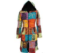 SHOPOHOLIC FASHION Women Embroidery Slashed Knee Length Jacket(S) Multicoloured