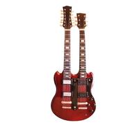 Shoponica Led Zeppelin Jimmy Page Double Neck Miniature Guitar