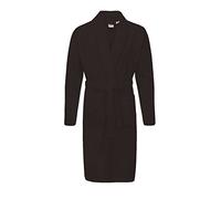 ShopOnline® 100% Egyptian Cotton Super Soft Unisex Terry Towelling Housecoat Bath Robe Dressing Gown (One size, Black)
