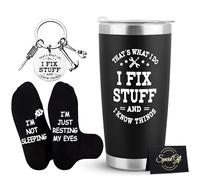 Shoppawhile Birthday Gifts for Men Funny and Unusual Ideas Presents for Men Christmas Fathers Day Birthday Stainless Steel Travel Tumbler 20oz Mechanic Mens Gifts