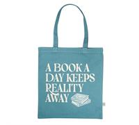 Shopper Recycled Cotton - A Book A Day Keeps Reality Away