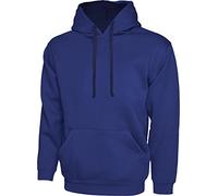 Shoppersbay Uneek Uc507 Contrast Hooded Sweatshirt Royal/Navy 4XL