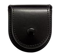 ShoppeWatch Pocket Watch Case with Chain | PU Leather Pocket Watch Holster | Small Leather Pouch | Small Coin Pouch Black PWC68BK