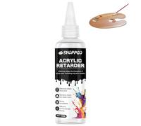 SHOPPGO Acrylic Retarder, Acrylic Paint Retarder, acrylic Fluid retarder, Slow Drying Medium for acrylics Paint, Extended Drying Time-100ml