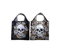 Shopping Bag 1 Handy Foldable Skulls and Roses Shopping Bag