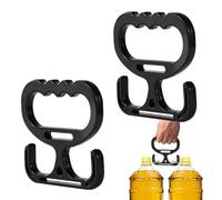 Shopping Bag - Carrier Handle Ergonomic Load Bearing Grip | 2 Piece Shopper Accessories Stress Relieving Design for Water Bottle, Buckets, Household Stockpiling or Paint Cans