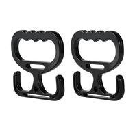 Shopping Bag Carrying Handle - 2 Piece Reusable Shopping Tool, Ergonomic Cargo Holder | Grocery Carrying Tool for Bags, Water Bottles, Cans D, Black, Consulte la descripción