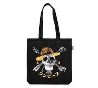 Grupo Erik One Piece Netflix - Jolly Roger Cotton Tote Bag | Cotton Shopping Bag | 14x15 inches - 37x39 cm | Canvas Bag | Cotton Bag | Gift Bag | Eco Friendly Gifts | One Piece Merch