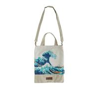 Shopping Bag Erik The Great Wave off Kanagawa Grey 28x40 cm