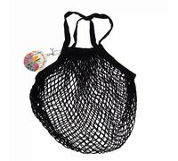 Shopping bag in organic cotton Rex London Noir 55x33x0,2 cm