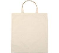 Shopping Bag, size 38x42 cm, 135 cm, light natural, 5pcs