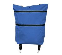 Shopping Bag with Wheels, Lightweight Folding Wheeled Sheath Bag, Large Storage Container for Shopping, Travel, Picnic, Home, Holidays