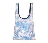 Shopping Bags Full Format Printed Waterproof Reusable Large-Capacity Storage Bag, Portable Ultra-Light Tear-Proof Shopping Bag, Suitable For Daily Shopping, Travel (Only 11*12cm After Folding).