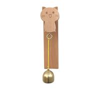 Shopping Bell,Wooden Cat Self Adhesive Home Decoration - with Animal Guard for Kitchen Office - For Barn Garden Entrance Office Cafe