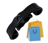 Shopping carrier, carry handle for shopping bags, comfortable carry handle for shopping, farmers markets, picnics, bulk shopping, everyday routes, walks, black, Siehe Beschreibung