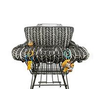 Shopping Cart Cover for Baby boy Girl, Multi-in-1 Cart Covers for Babies, Soft Padded Infant High Chair Cover, Machine Washable, Grocery cart seat Cushion Cover, Multi Color