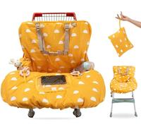 Shopping Cart Cover for Baby Girl & Boy | Water Resistant seat XL Baby Shopping cart Cover w/Phone Pouch & Pocket | Gender Neutral Cart Cover for Babies | Padded Grocery Cart Cover for Baby |