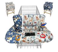 Shopping Cart Cover for Baby Grocery Cart Cover for Baby boy and Baby Girl, High Chair Cover for Baby and Toddler, Baby Registry Gift - Waterproof - Extra Large - Cotton - Double Sided (Multi)