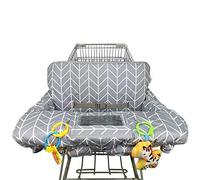Shopping Cart Cover for Baby ICOPUCA Cotton High Chair Cover, Reversible, Machine Washable for Infant, Toddler, Boy or Girl (Grey Arrow Print)