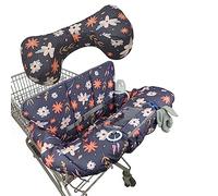 Shopping Cart Cover for Baby/Toddler, Cozy High Chair Cover, with Removable positioner, Dark Blue