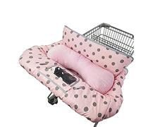 Shopping Cart Cover for Baby/Toddler with Supportive seat positioner, Cozy High Chair Cover, Pink