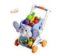 Shopping Cart for Kids | Toy Food Shopping Carts Set,Early Educational Food Toy,for 3+ Years Boys Girls Kitchen Grocery Store Market Home Outdoor