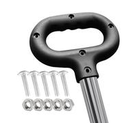 Shopping Cart Push Handle - 15x12 Cm Trolley Replacement Attachment, PP Metal Ergonomic Spare Part, Durable Cart Handlee Accessory | Versatile Handle For Camping Garden Beach Picnic Park Farmers Marke