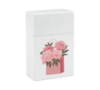 Shopping for Flowers Lightweight Cigarette Case Funny Cigarettes Holder Box Portable Plastic Smoking Accessories Gifts