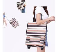 Shopping Grocery Trolley Bag Cart with Wheels Backpack - Fineget Rolling Foldable Reusable Grocery Utility Cart for Lady Women Beach Picnic Laundry Teacher Train Food Kitchen Shopper