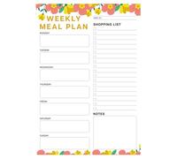 Shopping List, Meal Planner, Fridge Meal Planner | Strong Magnetic Notepad For Planning Meals In The Refrigerator | Highly Efficient Weekly Planning For Grocery Lists, Ko