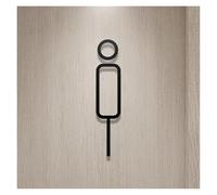 Shopping Mall Office 3D Mens And Womens Restroom Door Number Creative Toilet Restroom Prompt Sign Board Hotel Home Decor(12,25x16cm)