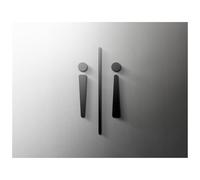 Shopping Mall Supermarket Residential Modern Home Art Decoration Sign Bathroom Toilet Door Number Wall Sticker(11,25x16cm Gold)