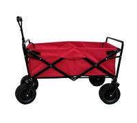 Shopping Trolley Foldable Garden Cart Manual Pulling Transport Wagon Portable Outdoor Trolley for Camping BBQ Shopping Gardening - 150kg Capacity Heavy-Duty Utility Vehicle