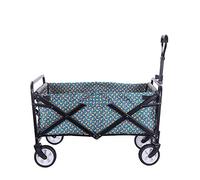 Shopping Trolley Foldable Utility Cart, Beach Trolley, All-Terrain Garden Trailer, Transport Wagon, 60kg Capacity for Camping, Shopping & Outdoor Use