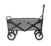 Shopping Trolley Folding Garden Cart, Multi-Purpose for Outdoor Camping, Beach, Supermarket - 4-Wheel Design, 80 kg Capacity