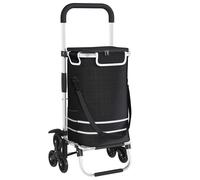 Shopping Trolley Folding with Wheel with Storage Oxford fabric Market vidaXL