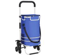Shopping Trolley Folding with Wheel with Storage Oxford fabric Market vidaXL