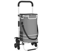 Shopping Trolley Folding with Wheel with Storage Oxford fabric Market vidaXL
