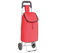 vidaXL Shopping Trolley Folding Red 35 x 28 x 92 cm Oxford fabric