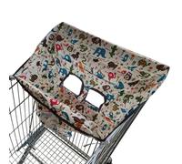 Shopping Trolley Lid - Safety Lid Printed Dust Protection Soft Polyester Easy Installation | Child Seat Protector Cart for B