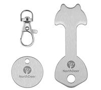 Shopping Trolley Release Key - Stainless Steel Removable Shopping Trolley Token Coin Keyring (1 Set)