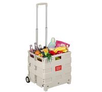 Shopping trolley, wheeled shopping basket, folding trolley, 35 kg