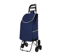 Shopping Trolley with 6 Wheels, Detachable Stair Climbing Bag, Large 45L Capacity, Folding Design for Easy Transportation